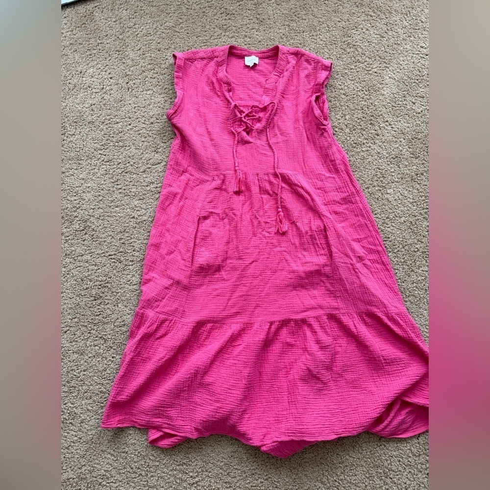 Anthropologie Dress MIDI Pink